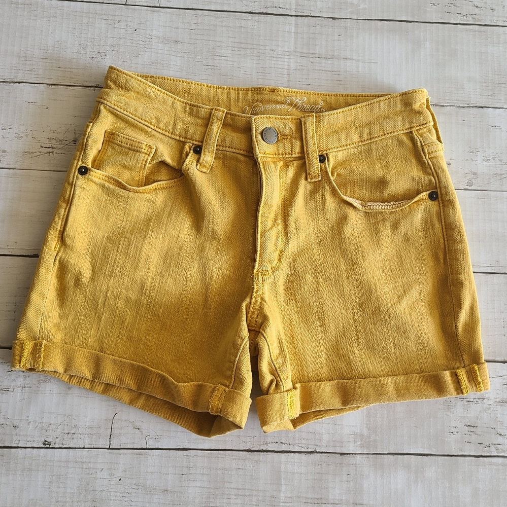 Yellow Universal Threads Jean Shorts